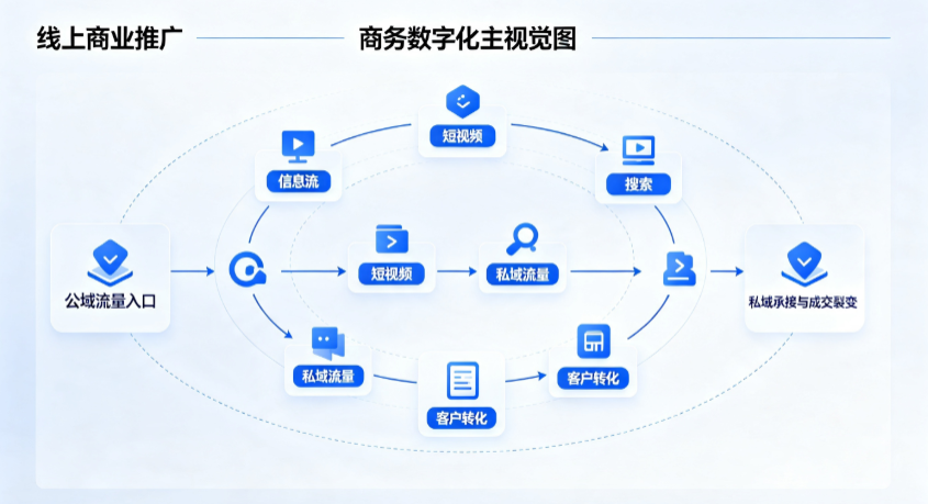 昌邑市线上商业推广怎么做？全域流量闭环搭建与低成本转化实战指南